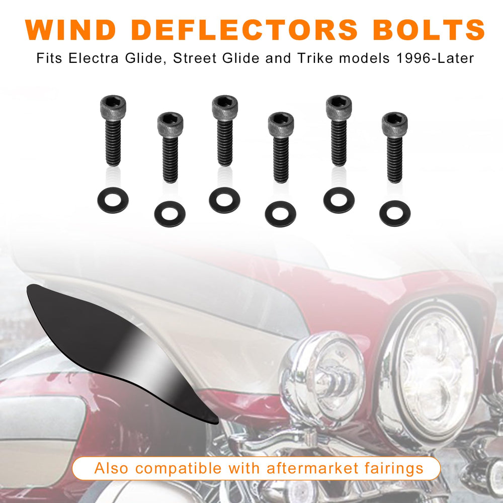 Eumti Harley touring fairing screws with washers ready for install