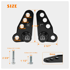 Eumti installation view of bolt-on Harley Street Glide lowering kit