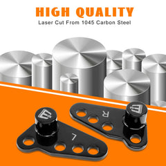 Eumti package contents for Harley lowering kit with screws and washers