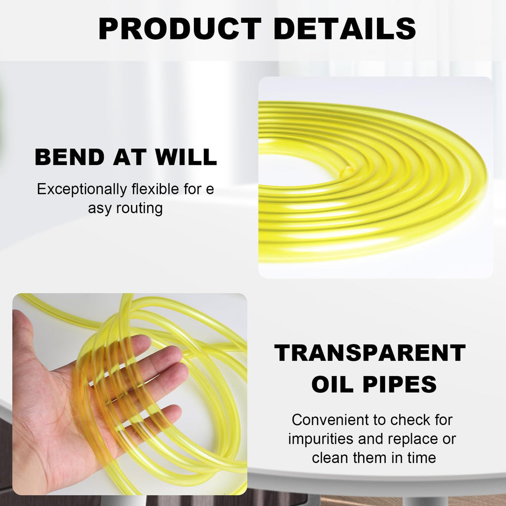 Eunice clear fuel line shows flow and condition during use.
