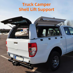 Euplokeer two-pack shocks for truck camper shell enable easy top access