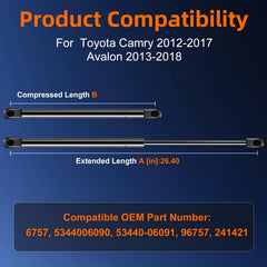 Euplokeer camry hood strut front right enables effortless bonnet lift.