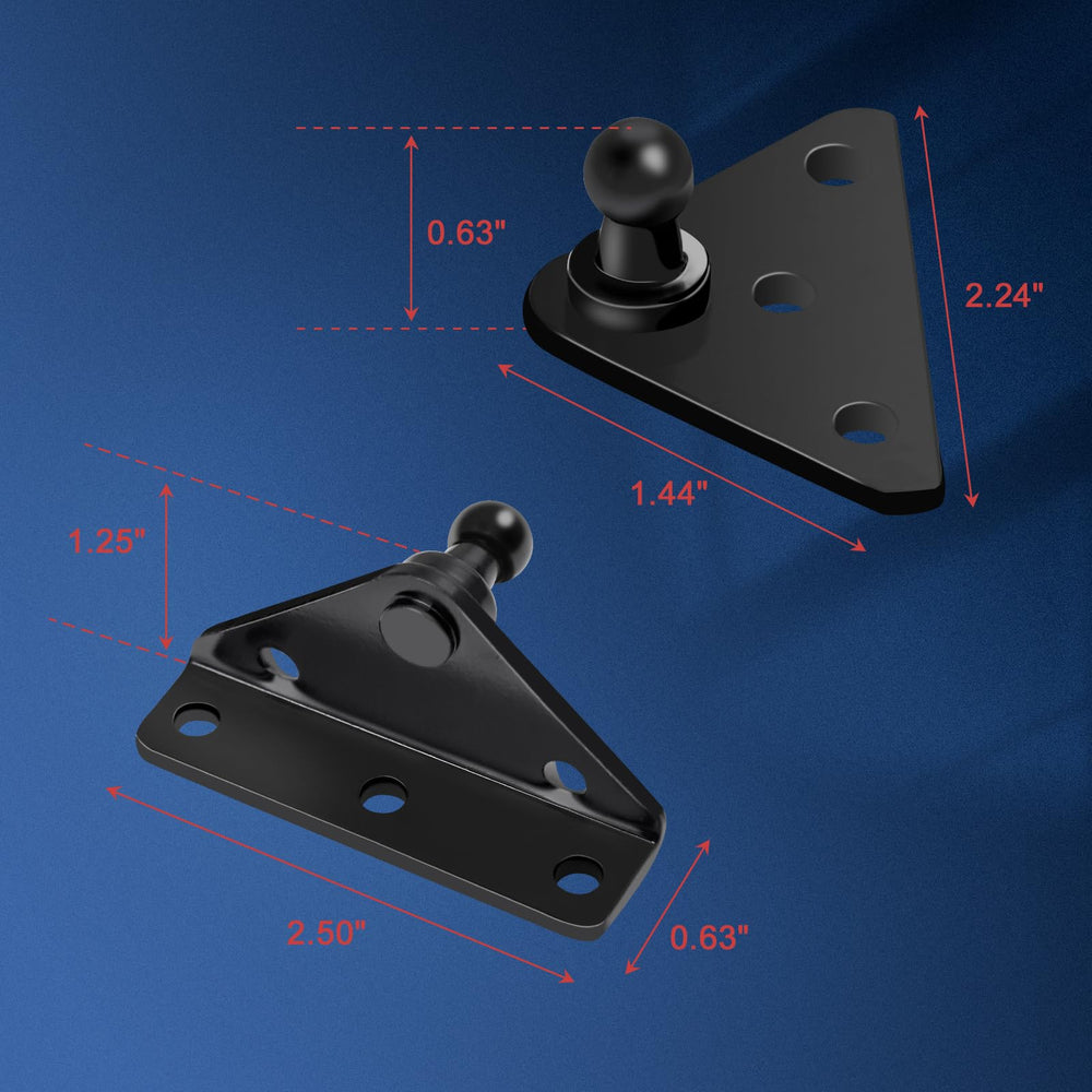 Euplokeer gas strut mounting kit ready for cabinet and lid projects