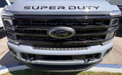 Eurosport Daytona hood shield for Ford Super Duty in black protects against debris.