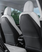 EVANDCAR leather seat back protector for Tesla Model Y protects the seat back from scuffs and dirt.