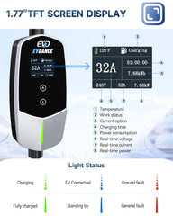 EVDANCE carrying case keeps the charger organized for travel and storage.