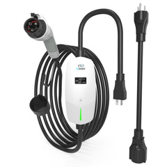 EVDANCE Level 1 EV Charger setup image demonstrating portable home charging