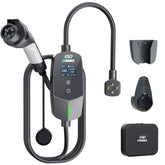 EVDANCE Level 2 charger front view showing compact design and 24A capacity for home use