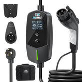 EVDANCE Level 2 EV Charger front display shows real-time charging status.