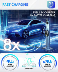 EVDANCE Level 2 charger IP66 weatherproof design withstands rain, dust, and cold