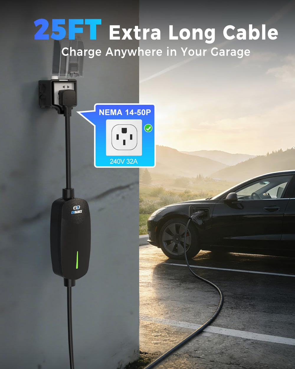 EVDANCE safety features protect against overvoltage during charging.