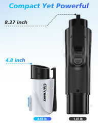 EVDANCE Tesla-J1772 adapter-white-color highlights clean unobtrusive design for vehicle readiness.