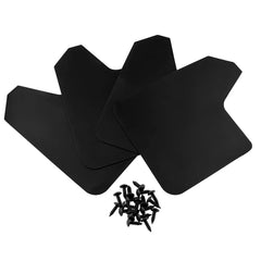 EVER universal mud flaps front-right view shield lower panels on snow.