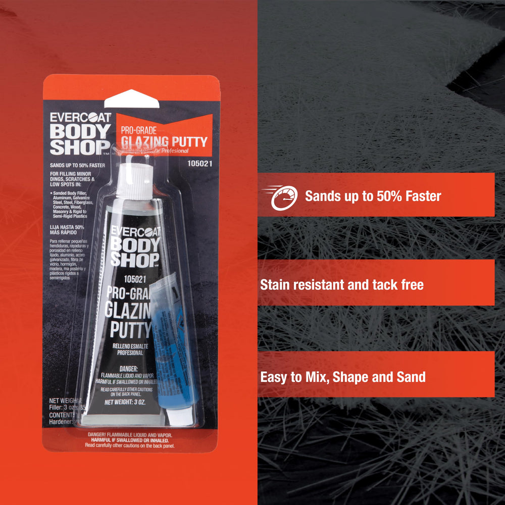 Evercoat Body Shop 105021 applying to a door ding for seamless finish