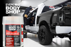 Filler kit in action shows fast sanding and smooth finish readiness.