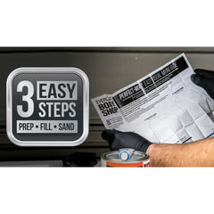 Evercoat Body Shop sandable cured surface enables precise finishing and detailing.