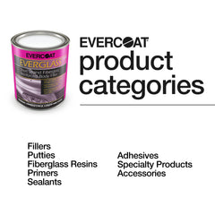 Evercoat Everglass used on an auto body panel for repair