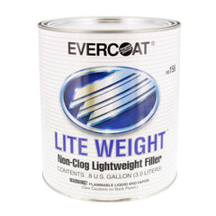Evercoat Lite Weight Body Filler 128 oz container; sands to a smooth, fine finish for repairs.