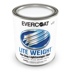 Evercoat Lite Weight Body Filler bottle ready for smooth spread on metal