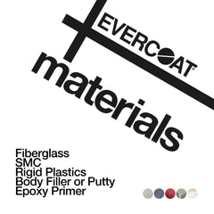 Evercoat Slick Sand applied on metal and fiberglass ready for sanding with 180–220 grit.