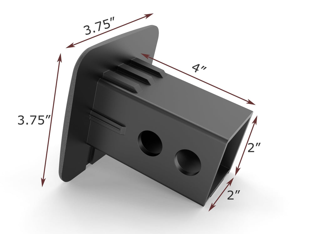 EverHITCH 2in receiver hitch cover ensures secure fit on Class 3–5 receivers.