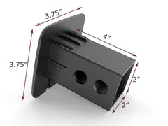 EverHITCH 2in receiver hitch cover ensures secure fit on Class 3–5 receivers.