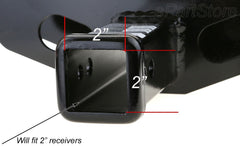 eVerHITCH anti-rattle pin hitch cover 2in keeps installation quiet and secure.