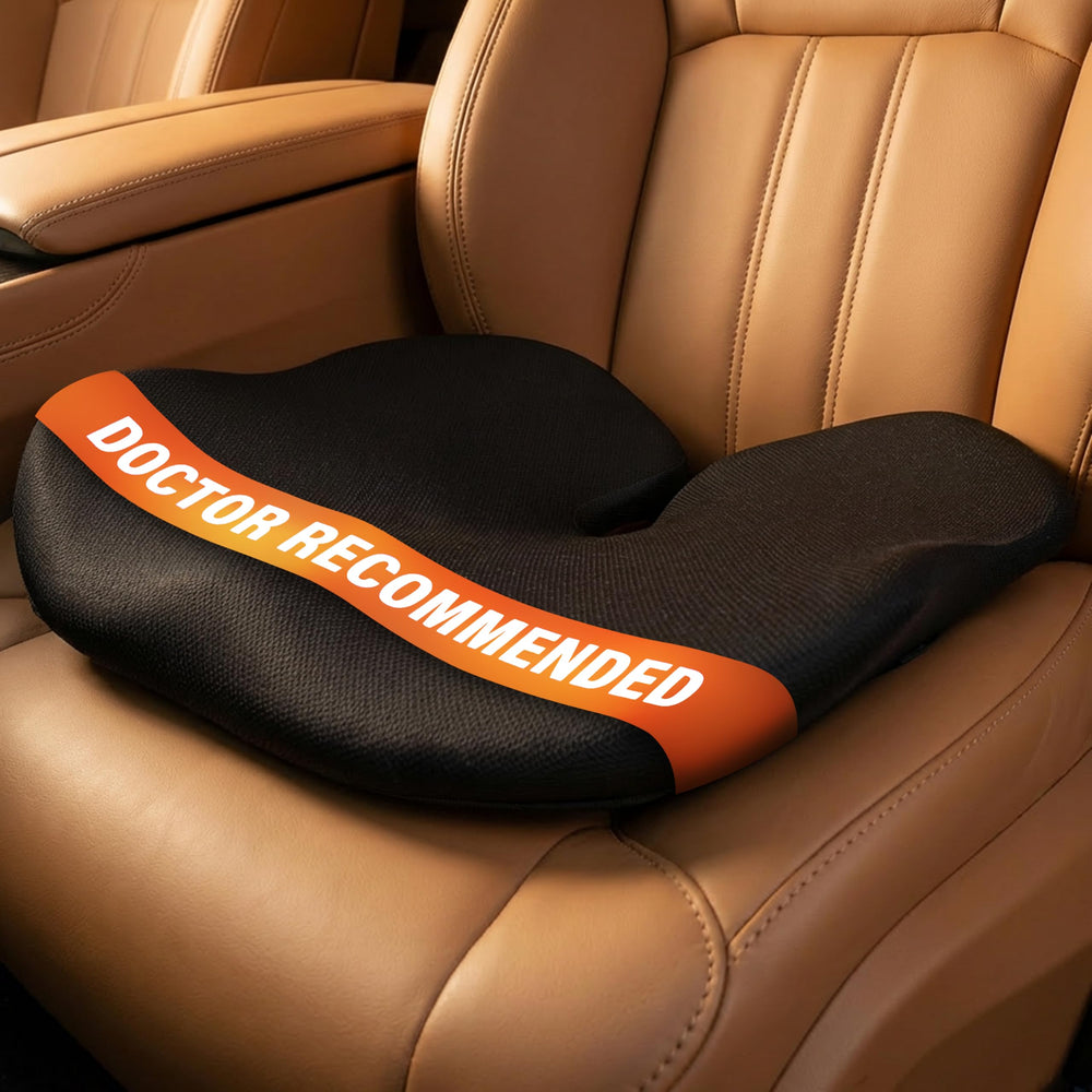 Everlasting Comfort car seat cushion memory foam for long drives