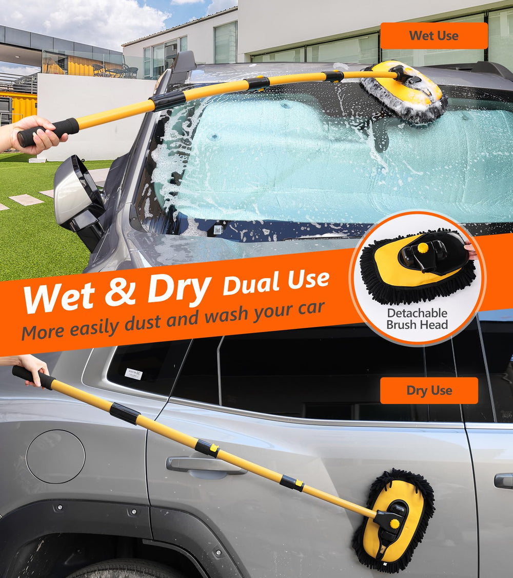 EVERRUSH in-action mop pad cleans windows and furniture with absorbent microfiber