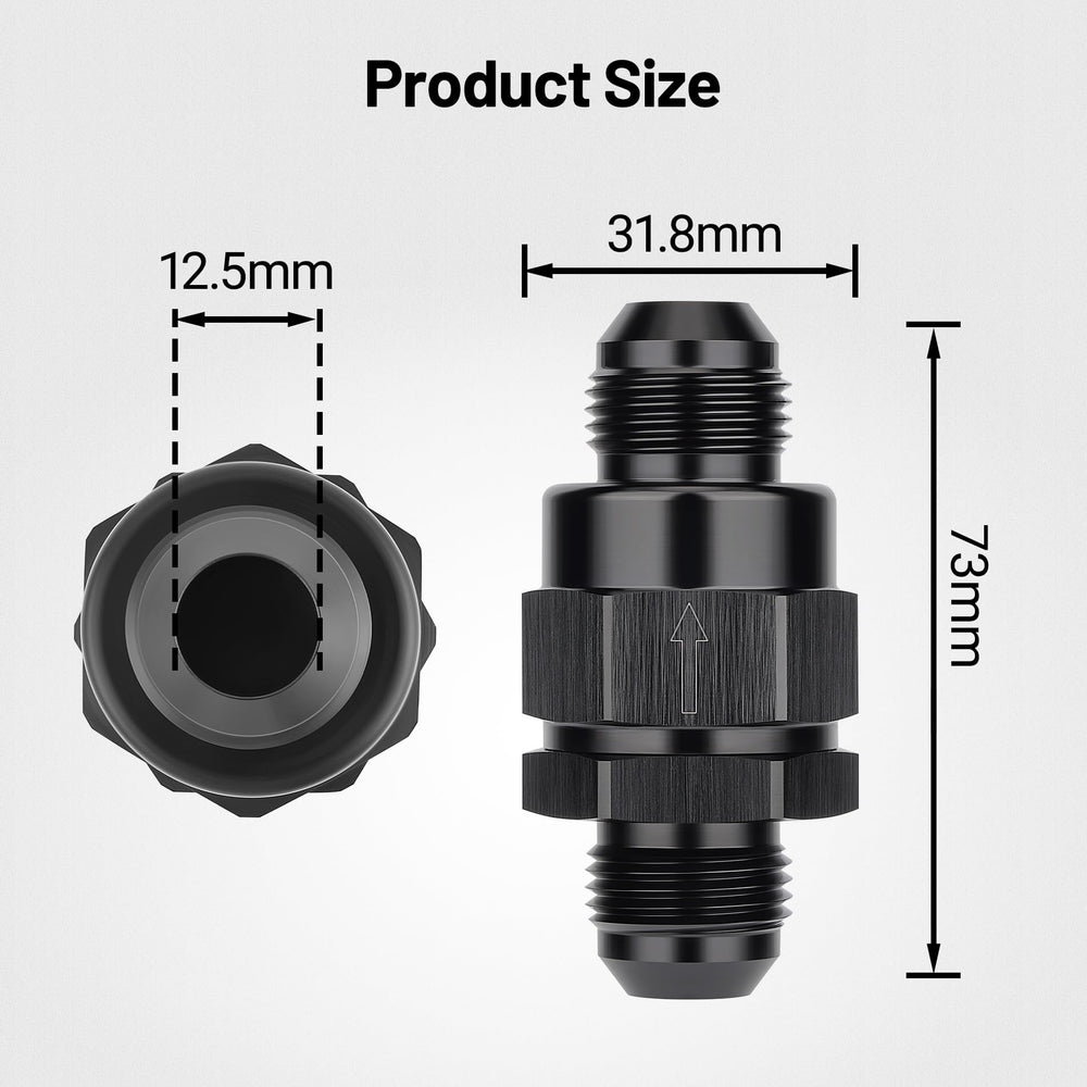 EVIL ENERGY 10AN check valve, diaphragm design close-up enabling backflow prevention