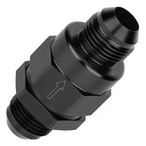 EVIL ENERGY 10AN check valve with male inlet, inline view for reliable one-way flow