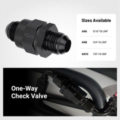 EVIL ENERGY 10AN check valve, suitable for multi-fluid fuel system use