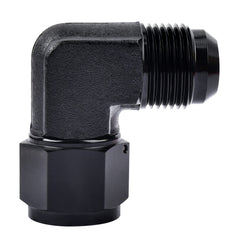 EVIL ENERGY 10AN female to 10AN male swivel flare adapter, black aluminum, easy installation.