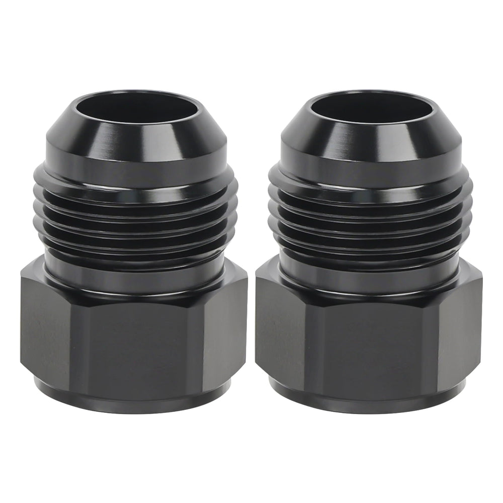 EVIL ENERGY 10AN to 12AN flare adapter close-up showing precise threading for fuel lines