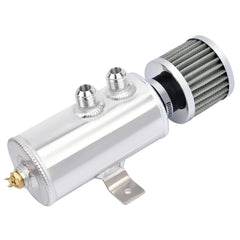 EVIL ENERGY 10AN oil catch can 750ml front view demonstrates compact, high-capacity design for crowded engine bays.
