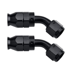 EVIL ENERGY 10AN PTFE hose end fitting 45-degree black enables precise connections.