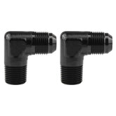 EVIL ENERGY 10AN to 1/2-inch NPT male 90-degree fitting in aluminum for durable fuel lines.
