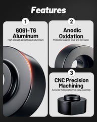 12.9-grade anodized bolts from EVIL ENERGY included with the kit.