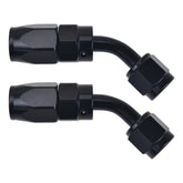 EVIL ENERGY 12AN hose-end fitting 45-degree swivel closeup for easy routing