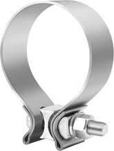 EVIL ENERGY 2.5-inch exhaust clamp band securing a pipe connection for a reliable seal.