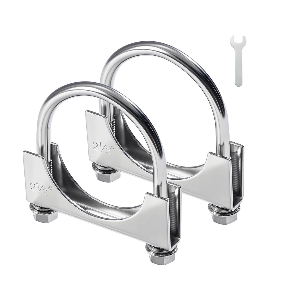 EVIL ENERGY 2.5-inch U bolt exhaust clamp packaging for quick setup.