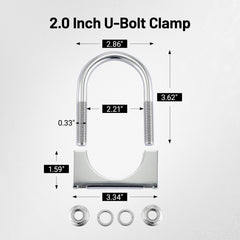 Durable saddles accompanying the EVIL ENERGY clamp.