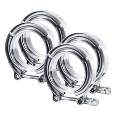 EVIL ENERGY 3.0-inch V-band clamp with male flange for secure connection.