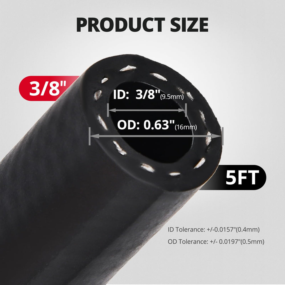 EVIL ENERGY 3/8-inch transmission hose under hood scene shows heat resistance