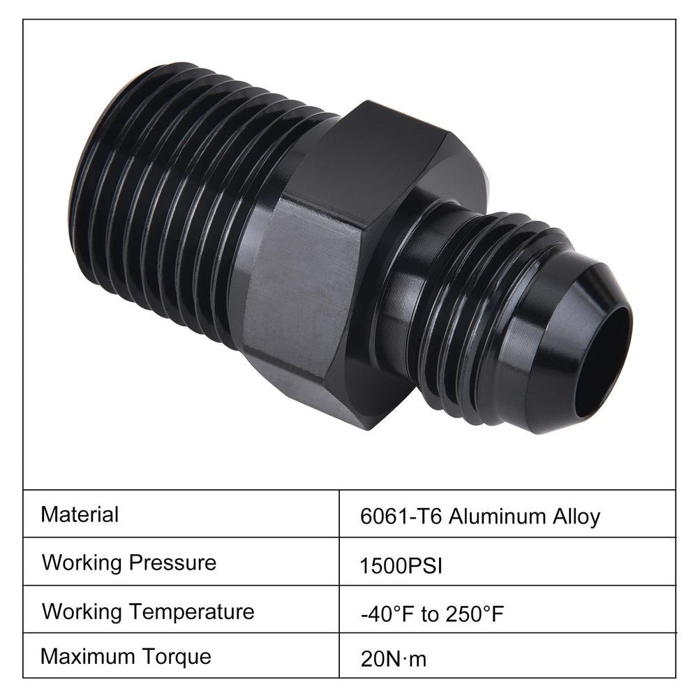 EVIL ENERGY 37-degree flare and 60-degree NPT seal for tight connections