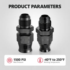 EVIL ENERGY 37-degree flare seal preventing leaks in tight spaces.