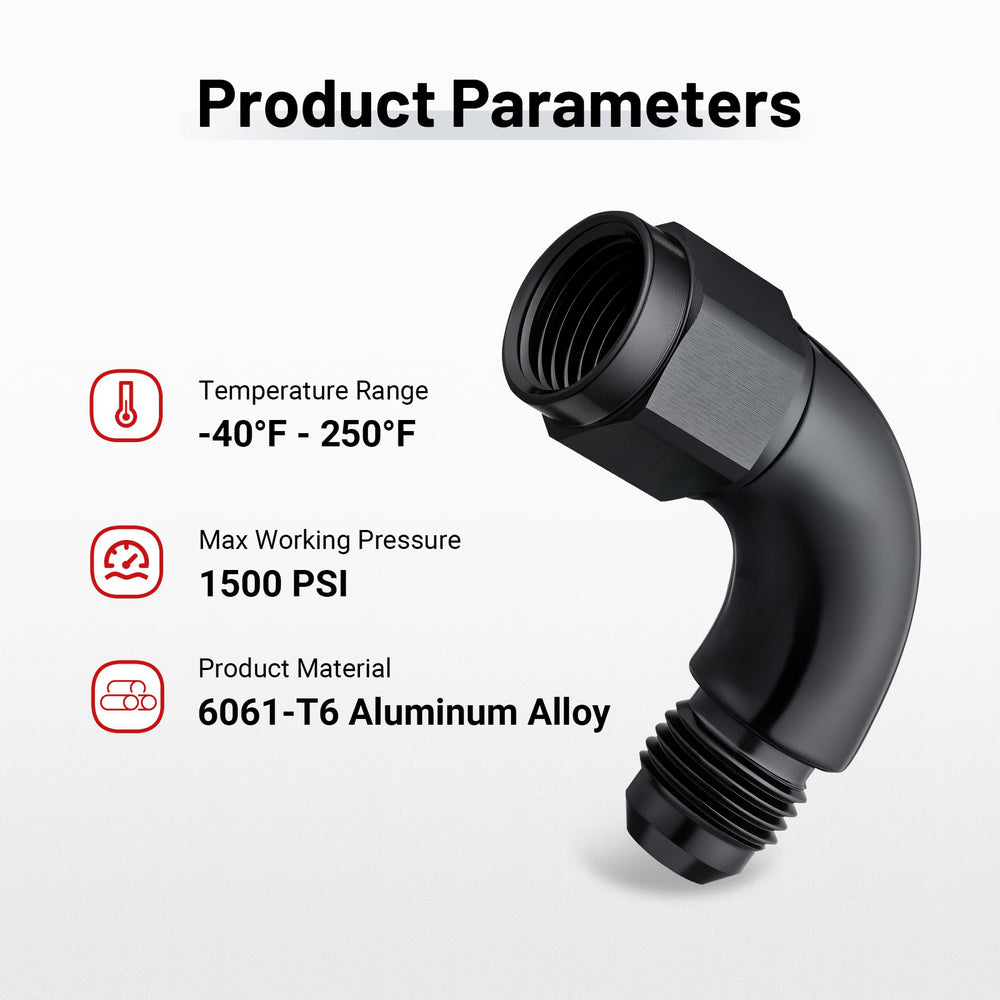 EVIL ENERGY 37-degree sealed AN thread coupler providing reliable sealing and leak resistance