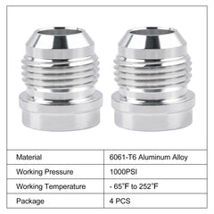 EVIL ENERGY 37-degree seat sealing shown on bung fitting for leak control.