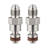 EVIL ENERGY 3AN male SAE adapter pair for high-pressure fuel lines.
