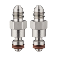 EVIL ENERGY 3AN male SAE adapter pair for high-pressure fuel lines.